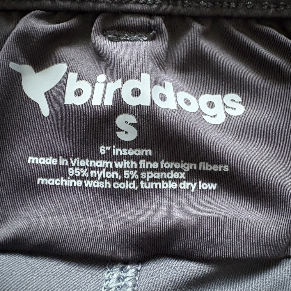 bird dogs Suburban Meyer Khaki Shorts Mens Small 6" Navy Stretch Performance NWT - Picture 9 of 12